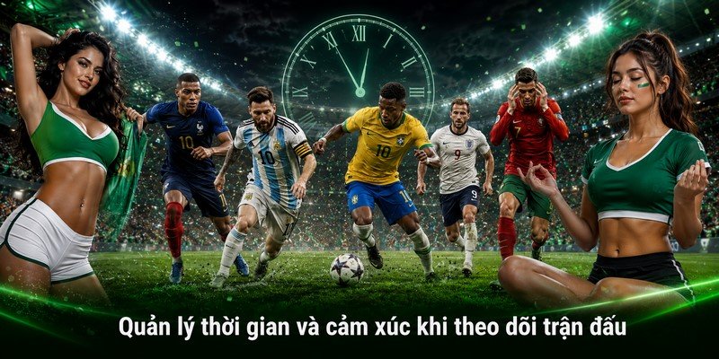 Quản lý thời gian và cảm xúc khi theo dõi trận đấu