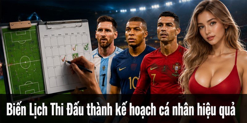 Biến Lịch Thi Đấu thành kế hoạch cá nhân hiệu quả