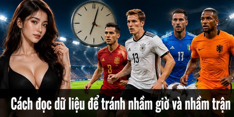 Cách đọc dữ liệu để tránh nhầm giờ và nhầm trận