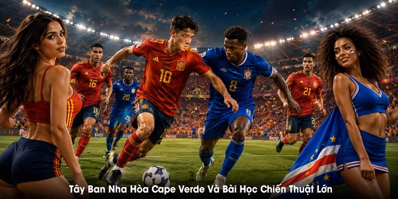 Tây Ban Nha Hòa Cape Verde Và Bài Học Chiến Thuật Lớn