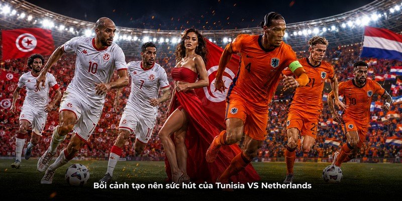 Bối cảnh tạo nên sức hút của Tunisia VS Netherlands