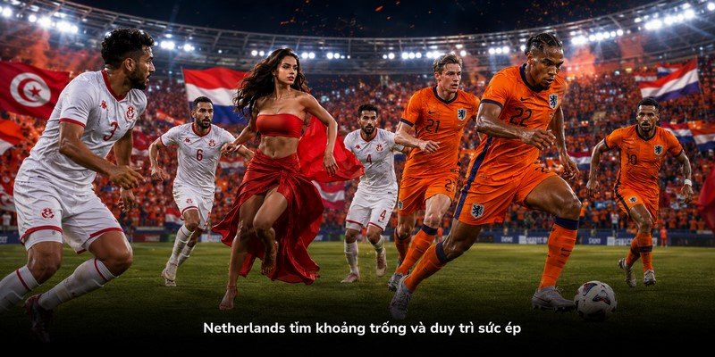 Netherlands tìm khoảng trống và duy trì sức ép